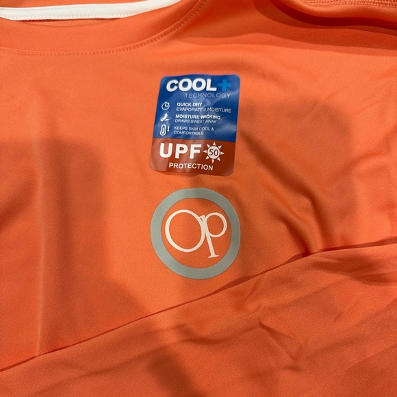 OP Men's Peach Long Sleeve Sun Shirt - Picture 2 of 6